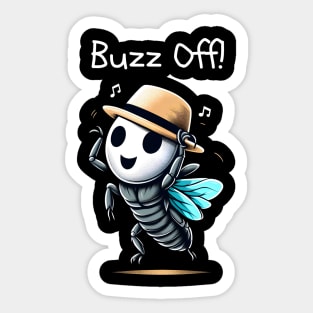 Buzz OFF Sickada Cicada Brood X Sticker